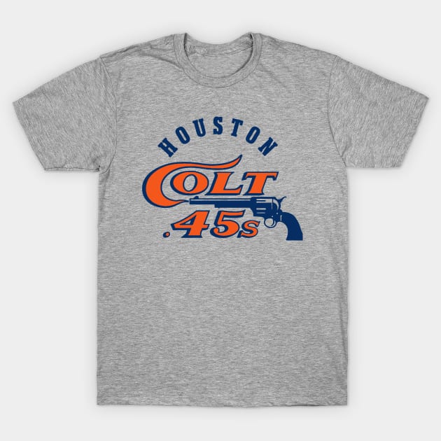 Houston Colt .45s Defunct Sports Logo Fan Art Tribute T-Shirt by robotbasecamp